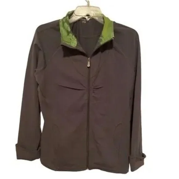 Danskin Women's Activewear Jacket And Pants Gray Stretch Pockets Zip L 12-14 - Picture 5 of 8